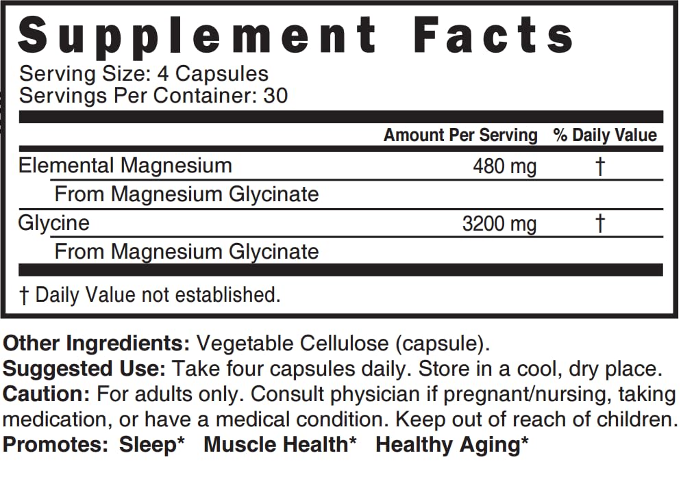 Chelated magnesium glycinate for high absorption
