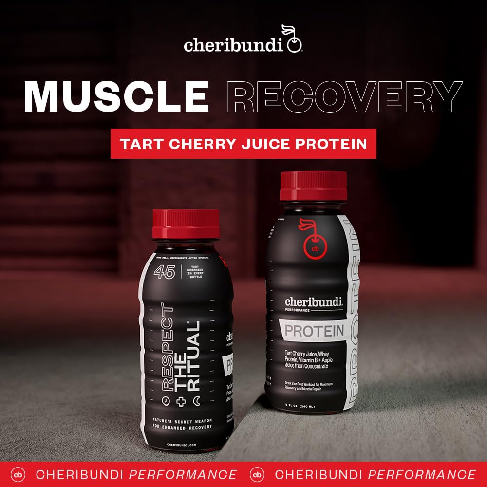 Sleep-supporting tart cherry protein drink