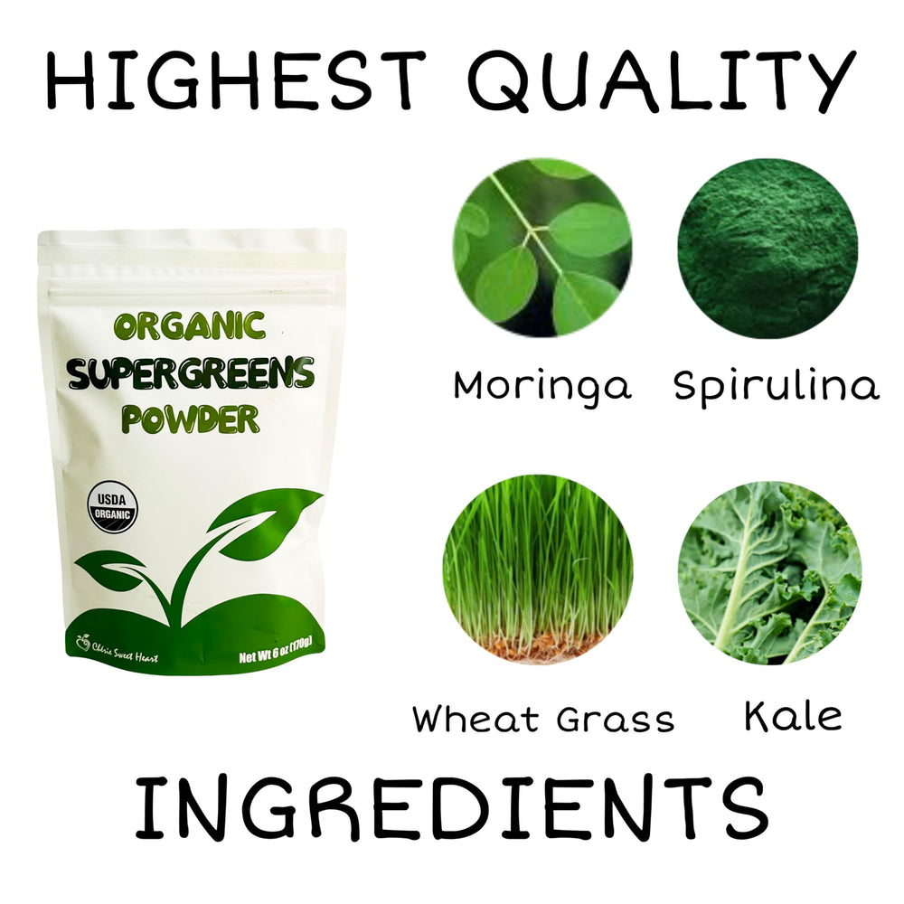 Cherie Sweet Heart Supergreens Powder container 2.25 lb