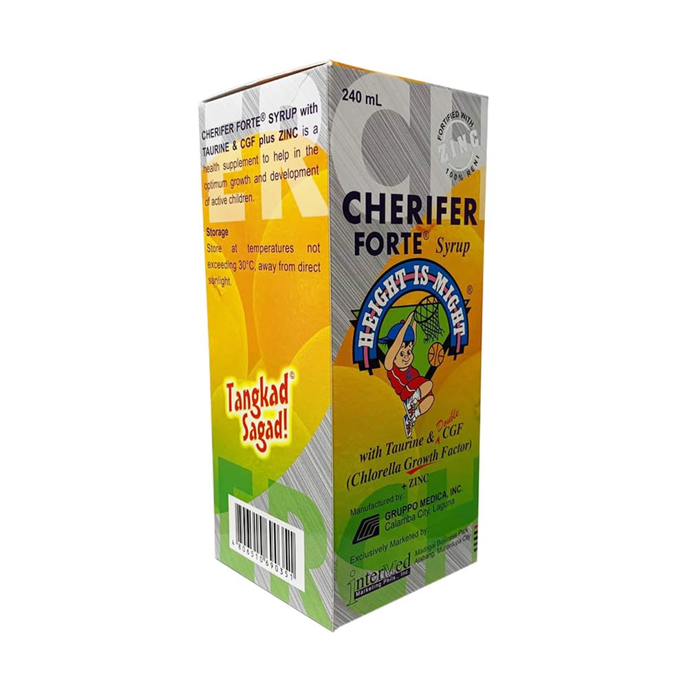 Shake well instruction for Cherifer Forte Syrup 240 ml