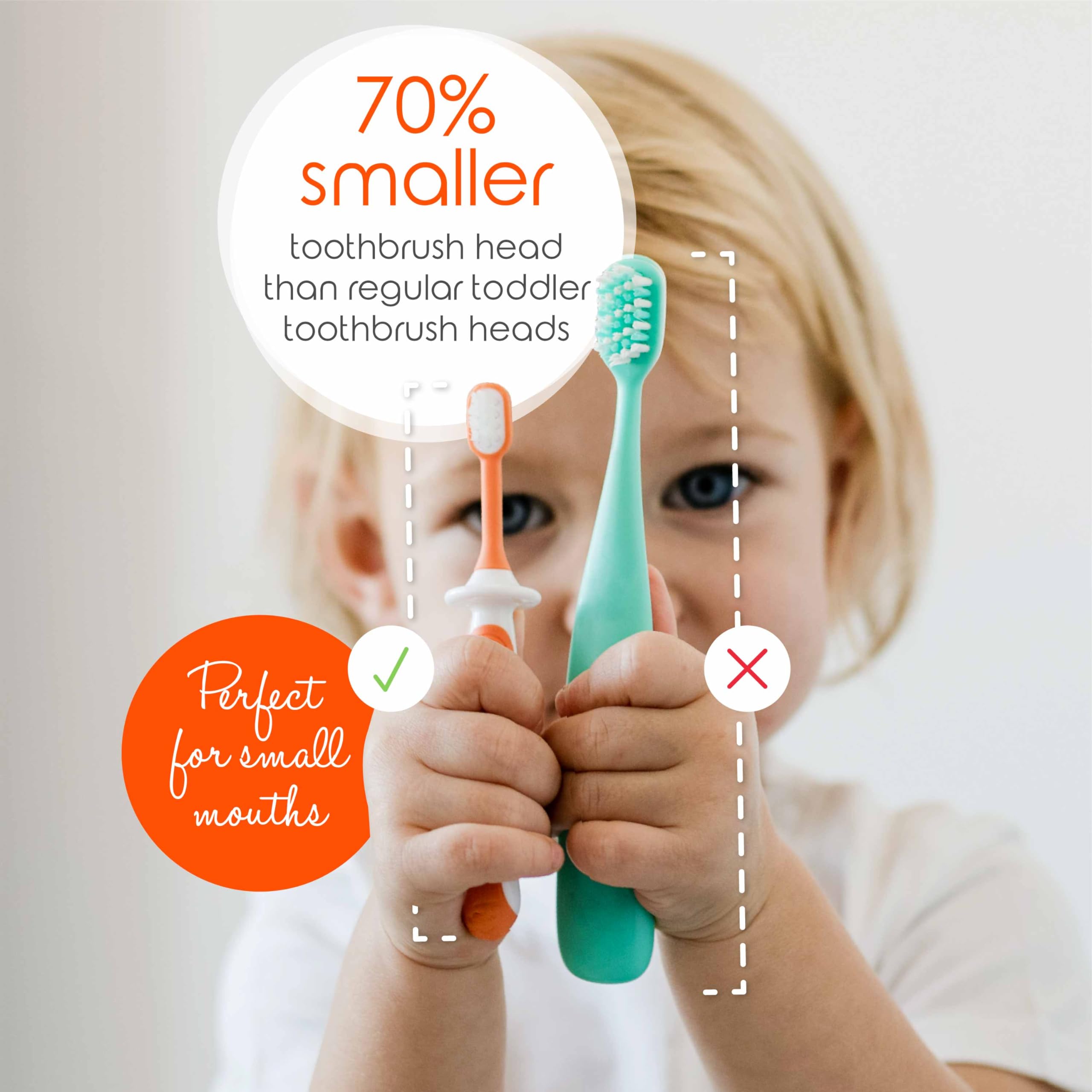 Pastel lavender Cherish Baby Care toddler toothbrush