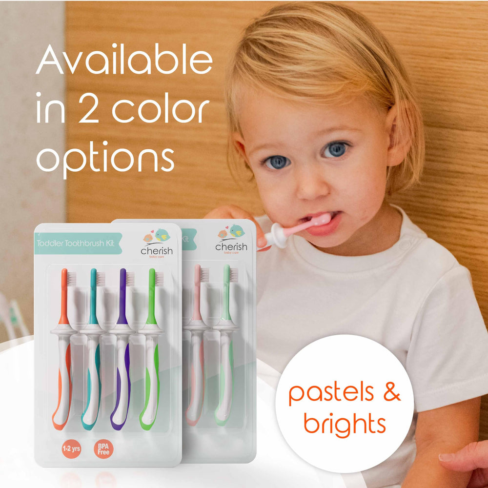 Toothbrush designed by a pediatric dentist for toddlers