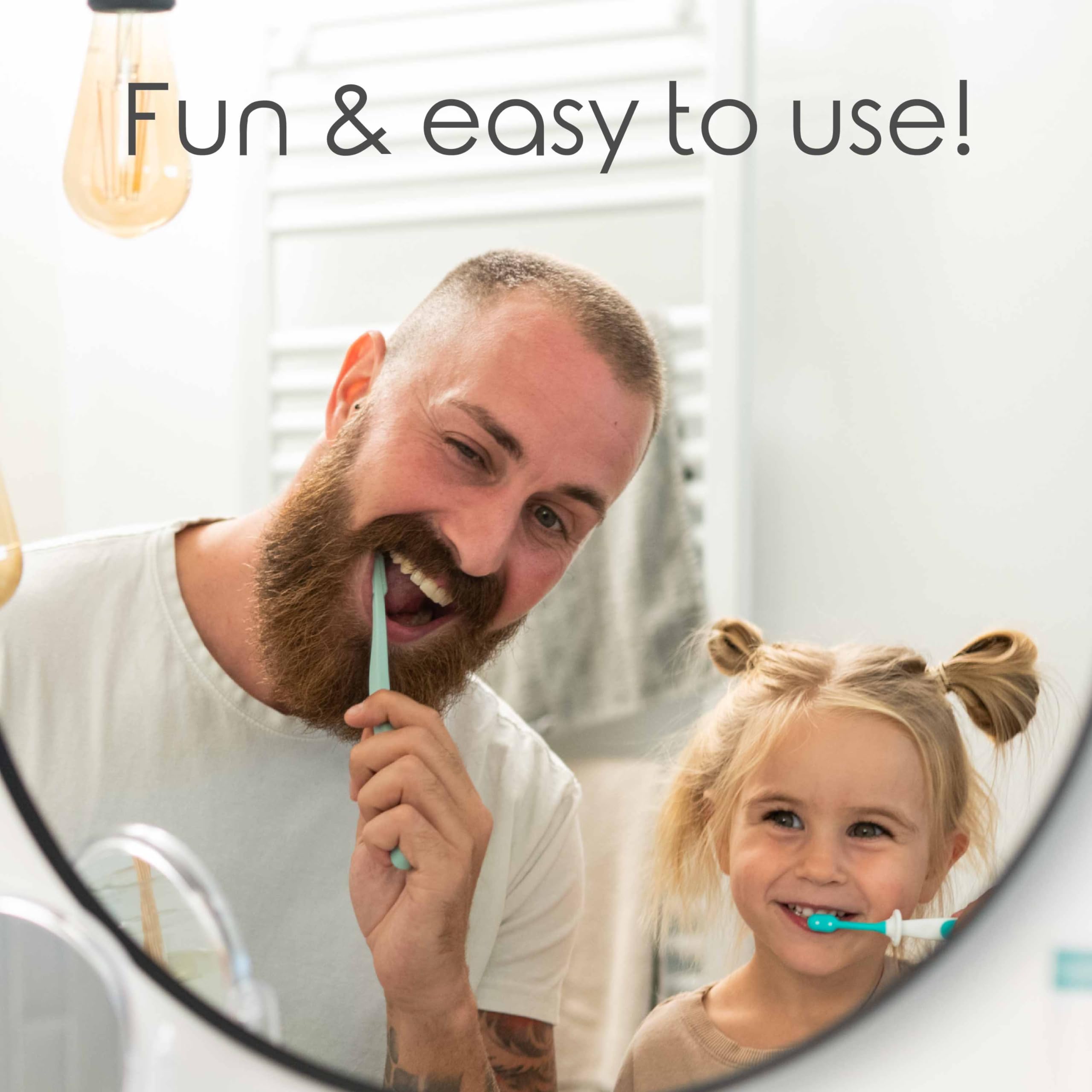 Gentle, BPA-free toddler toothbrush safe for tender gums