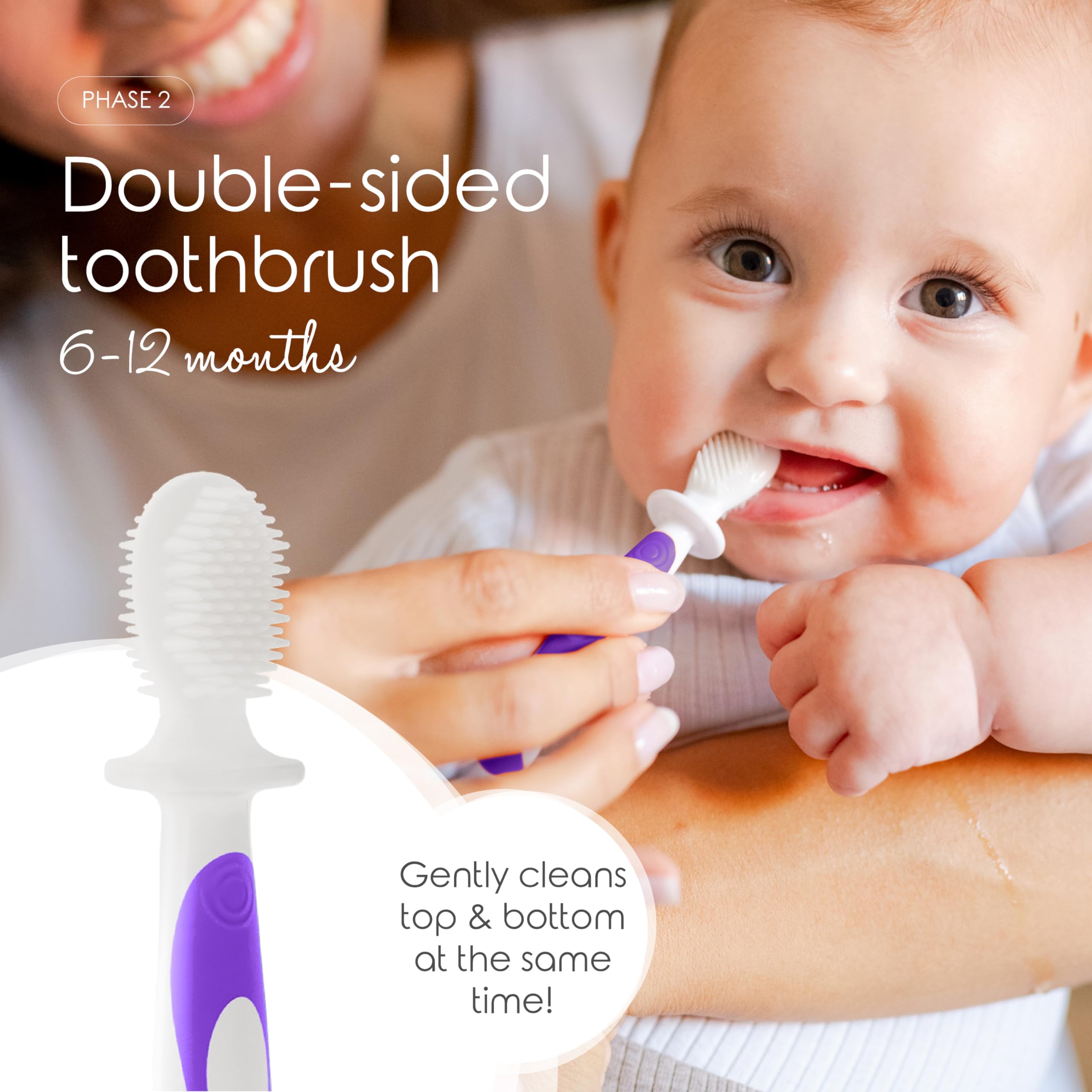 Toddler toothbrush in purple