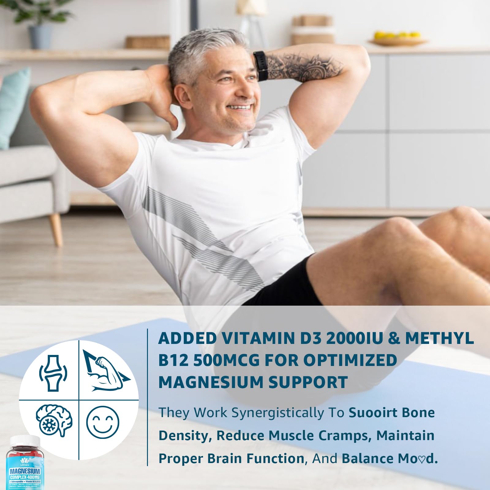 Cherry-flavored vegan magnesium gummies close-up