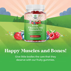 Gummies with 1000 IU Vitamin D per serving for children