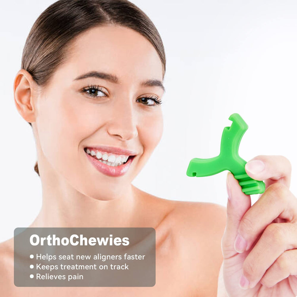 Y-shaped chewies close-up showing silicone handle - product image 2