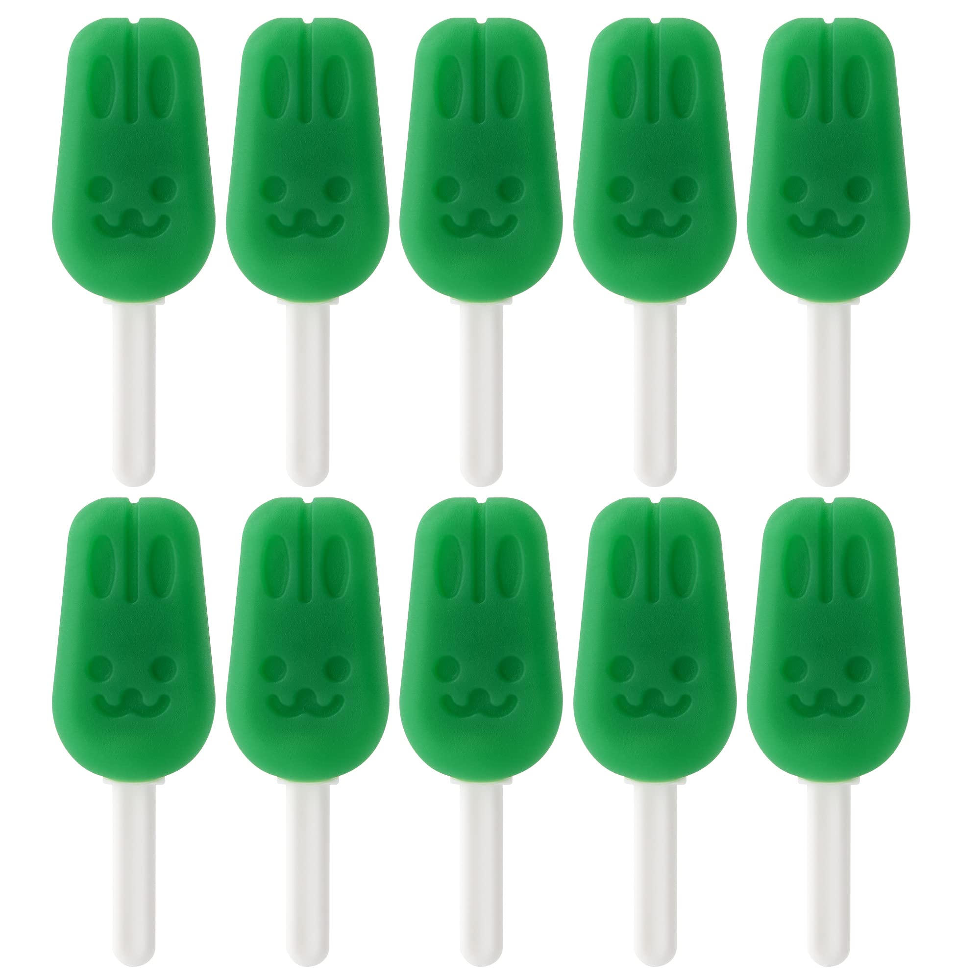 DLENP Invisalign chewies Corn with handle, green mint flavor, 10pcs