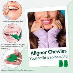 Soft silicone, BPA-free chewies for Invisalign aligners