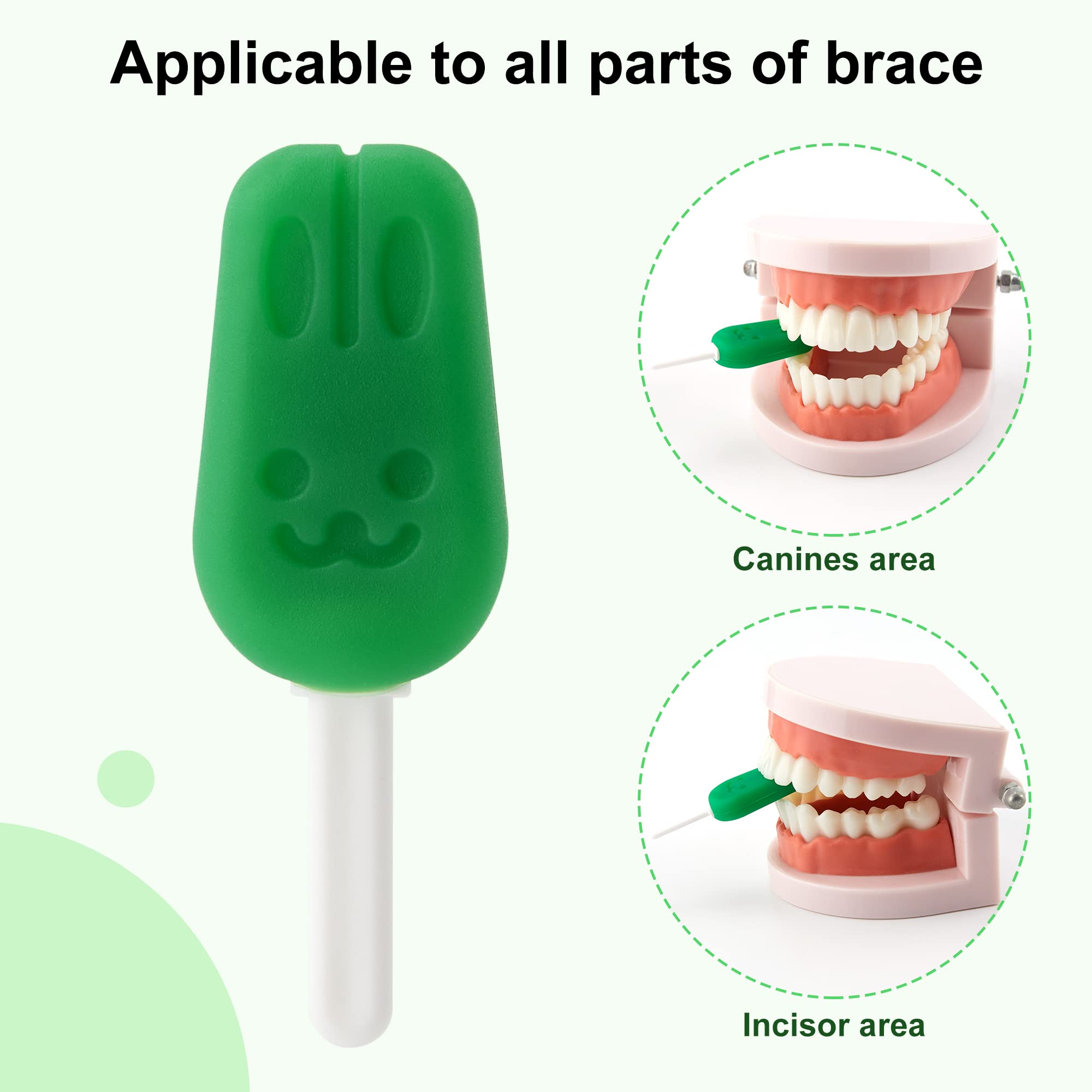Wide-angle shot showing chewies use with aligners