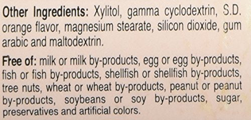 CoQ10 supplement ingredients and nutrition facts for ChewQ