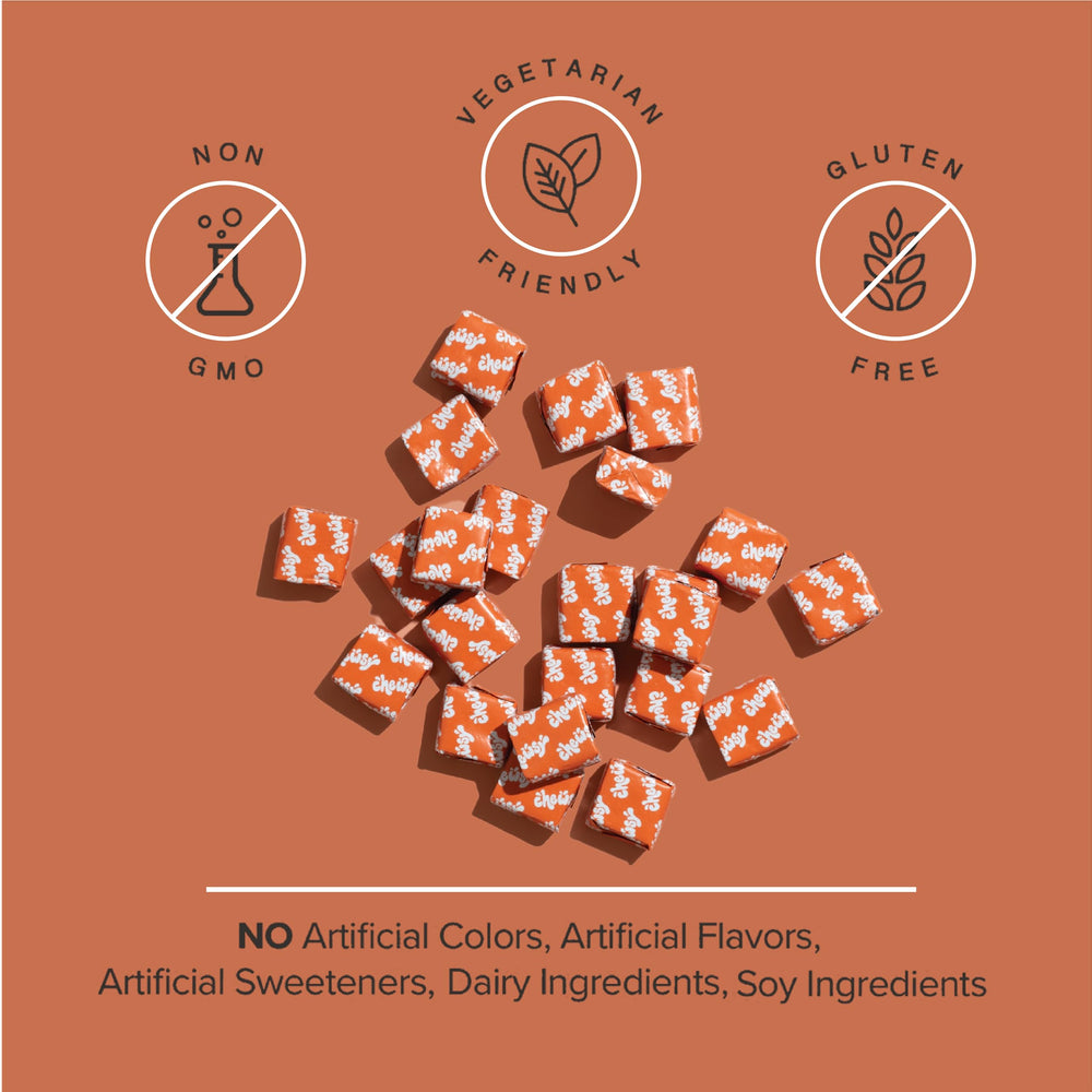 Each Chewsy chew is individually wrapped for hygiene