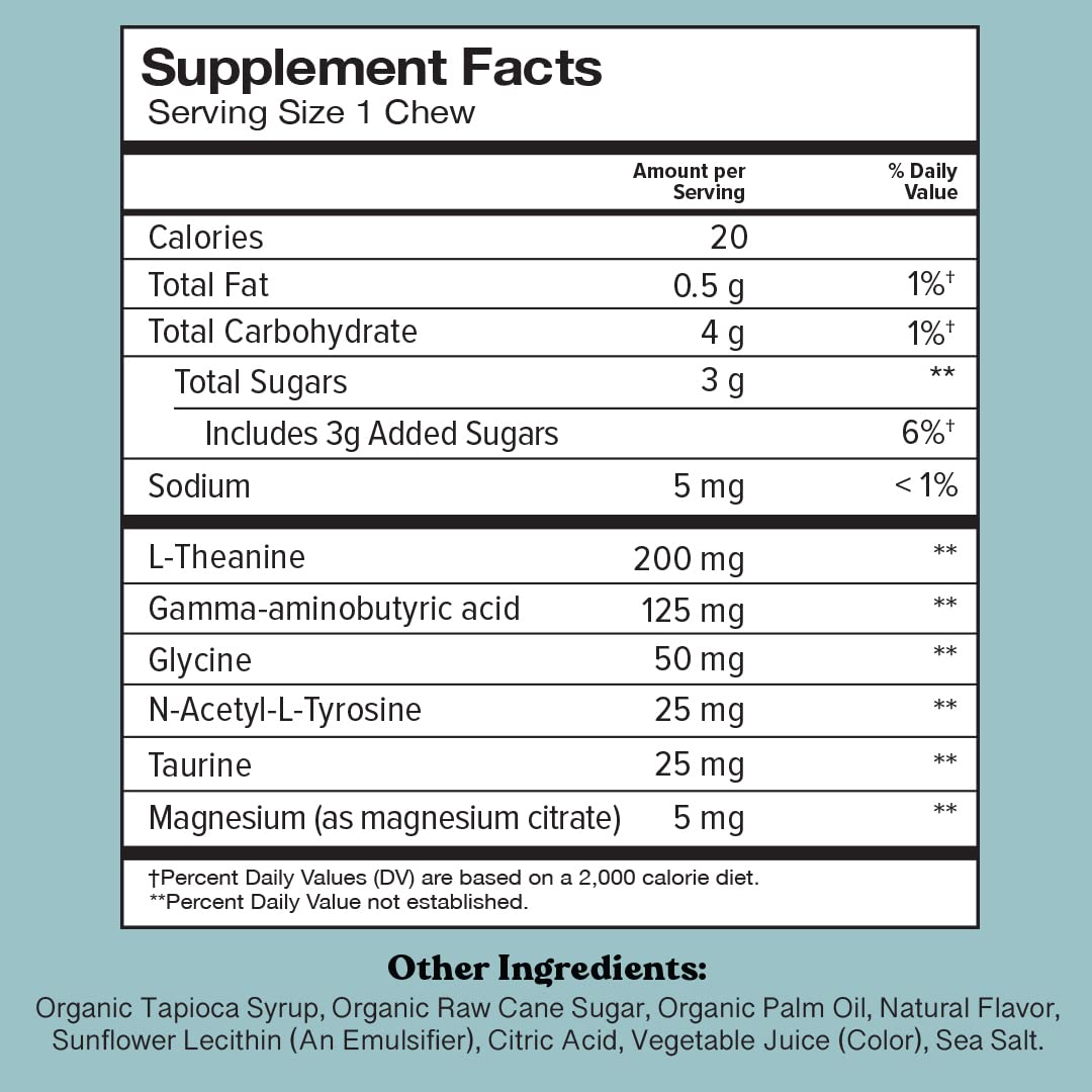 Close-up of tropical fruity stress chews