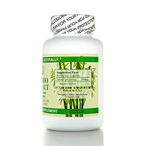 Bamboo Extract label showing 500mg dosage