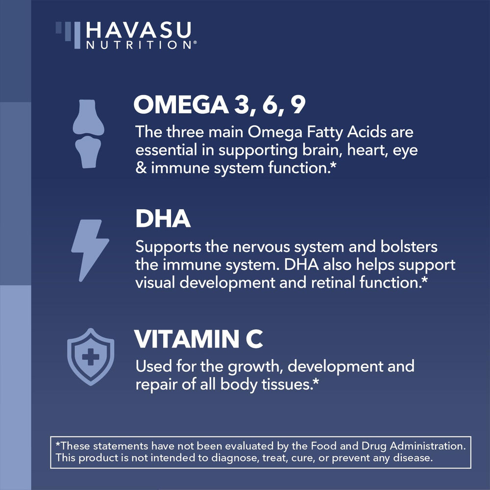 Chia seed oil and algae omega-3-6-9 DHA gummies