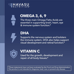 Chia seed oil and algae omega-3-6-9 DHA gummies