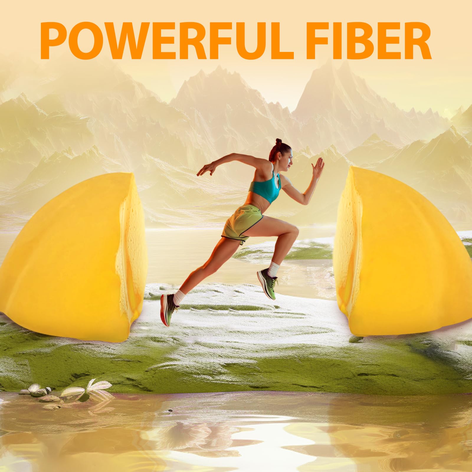 Gummies containing chia seeds as fiber source