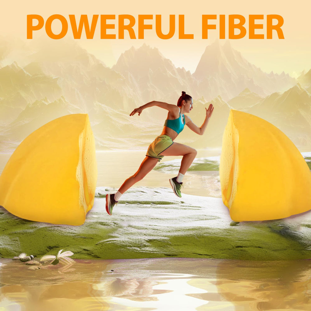 Gummies containing chia seeds as fiber source