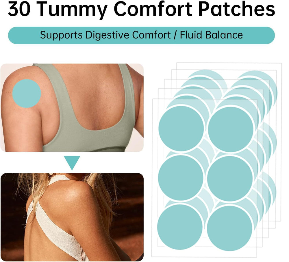 CHIC MODE Digestive patches packaging showing 60-count bundle for easy monthly use