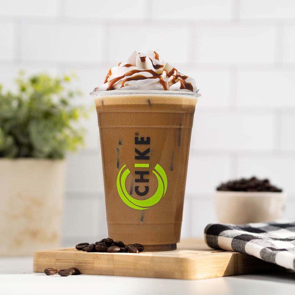 CHIKE vanilla latte single-serve packet ideal for post-workout recharge.