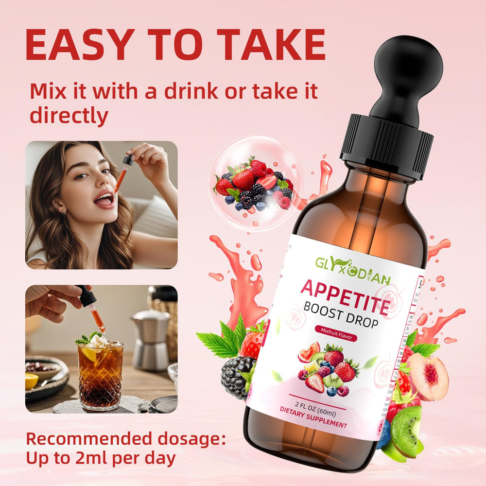 Child taking a dose of Appetite Booster Drops