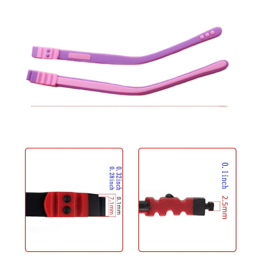 Packaging of 1 pair eyeglass arms for kids