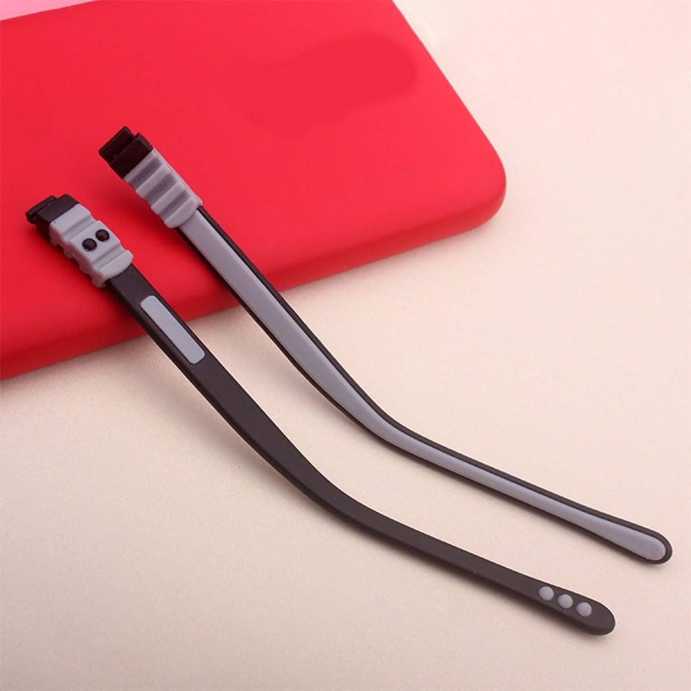 Package showing replacement temple arms for children's glasses