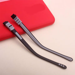 Package showing replacement temple arms for children's glasses