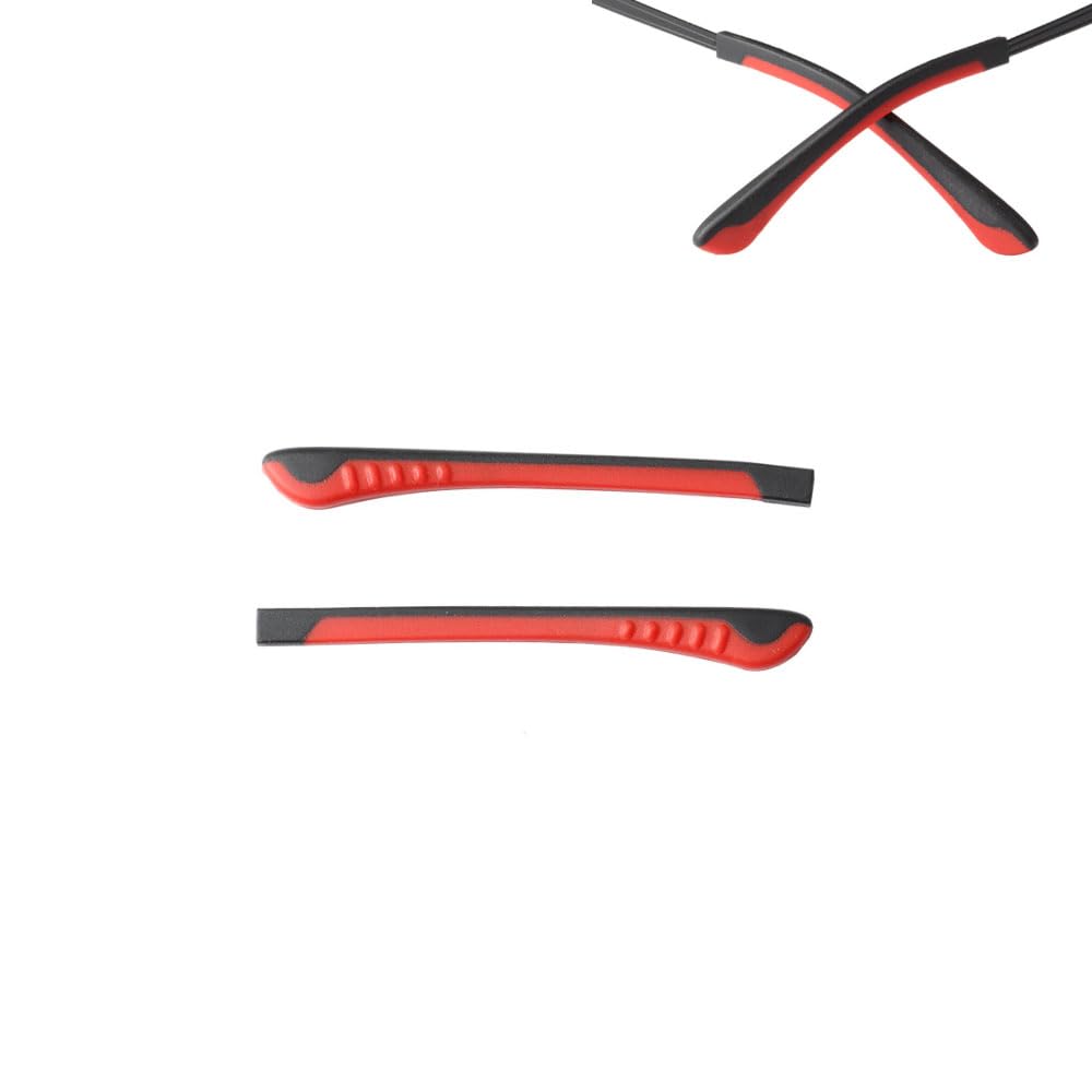 Close-up of silicone child eyeglass end tip and ear sock