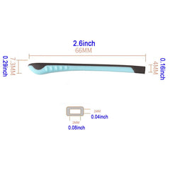 Blue silicone child eyeglass end tip - side view