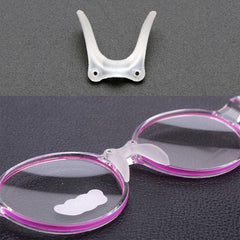 Soft silicone U-shape nose pads for kids' glasses
