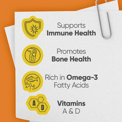 Child taking cod liver oil supplement