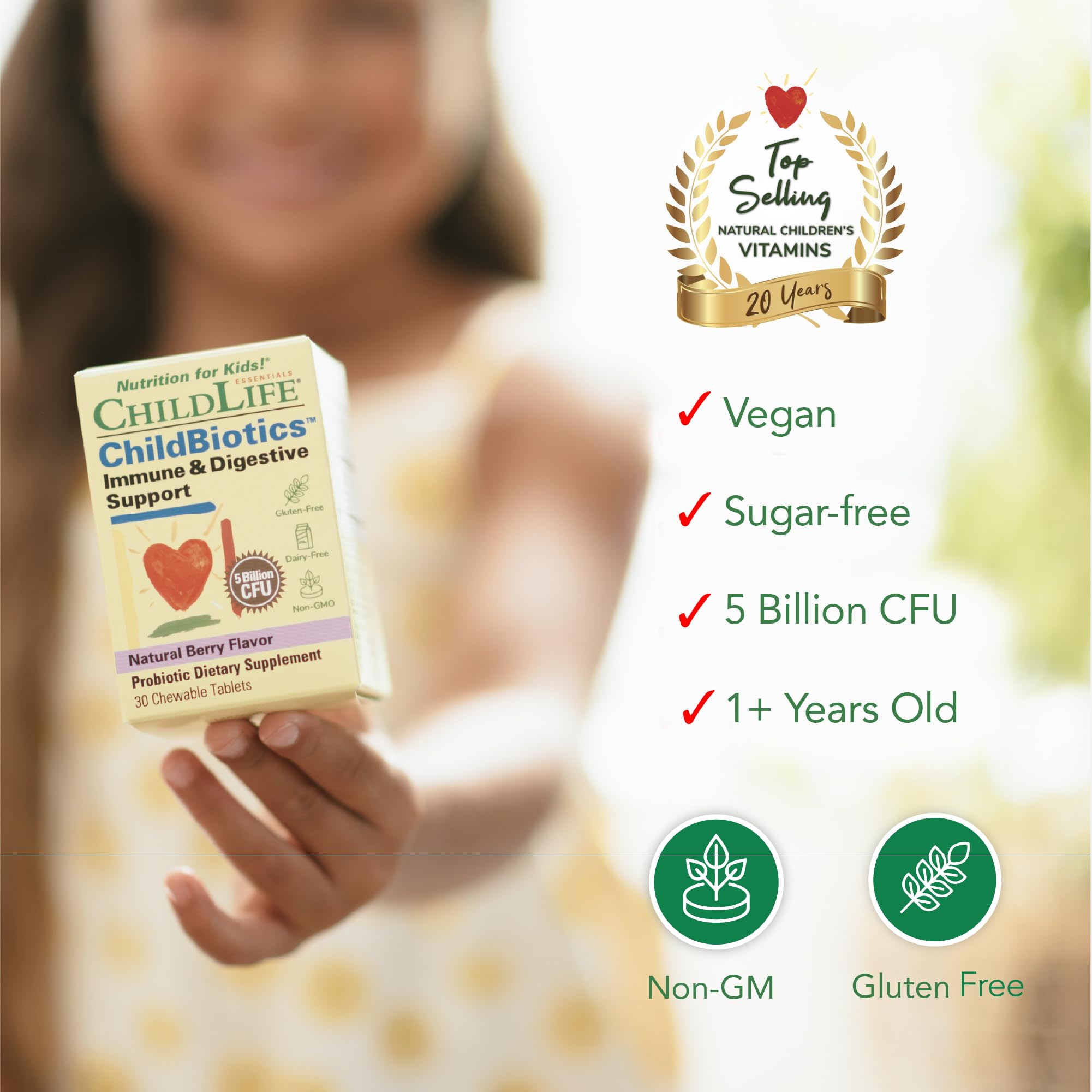 Ingredients list for CHILDLIFE ESSENTIALS Childbiotics probiotic