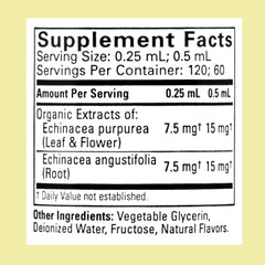 Dropper dispensing echinacea drops