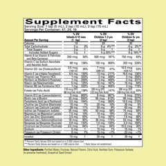Dropper dispensing liquid multivitamin for kids