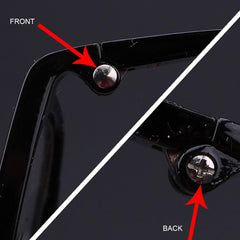 Square-frame children's eyeglass repair kit with screws