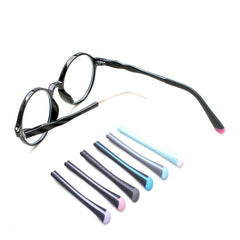 Packaging shows 1 pair of eyeglass end tips ear sock pieces tube