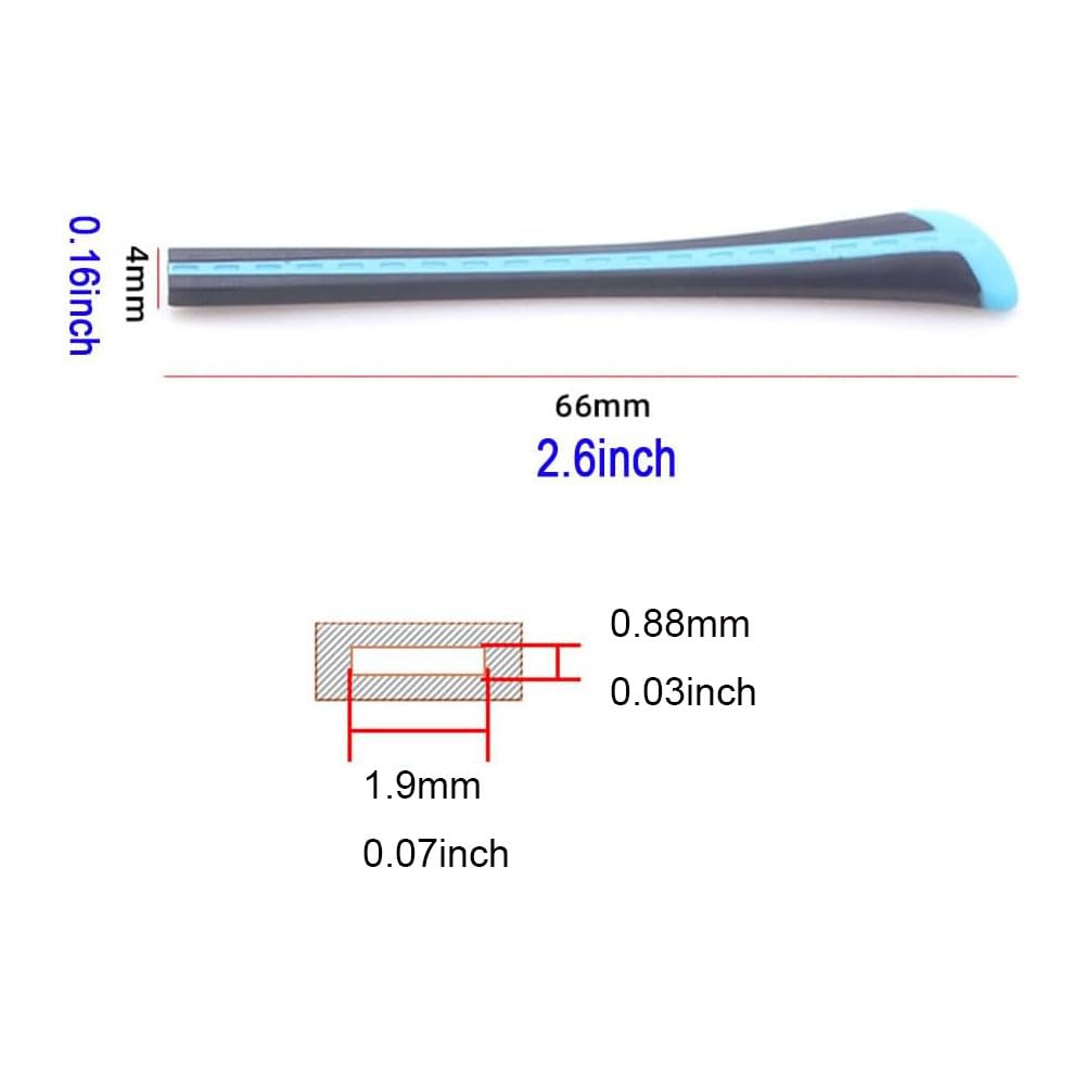 Anti-slip rubber eyeglass end tips for kids