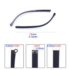 TR silicone replacement arm close-up for children's glasses
