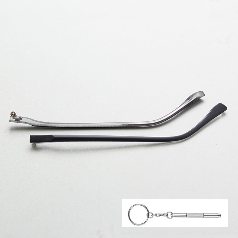 Children's glasses replacement arms in white and blue