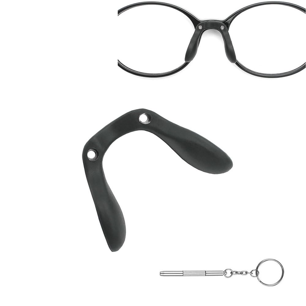 Children's silicone nose pad for glasses in black