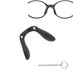 Children's silicone nose pad for glasses in black
