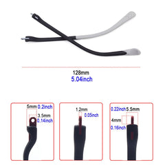 Silicone temple legs for kids' glasses, 5.04 inches long