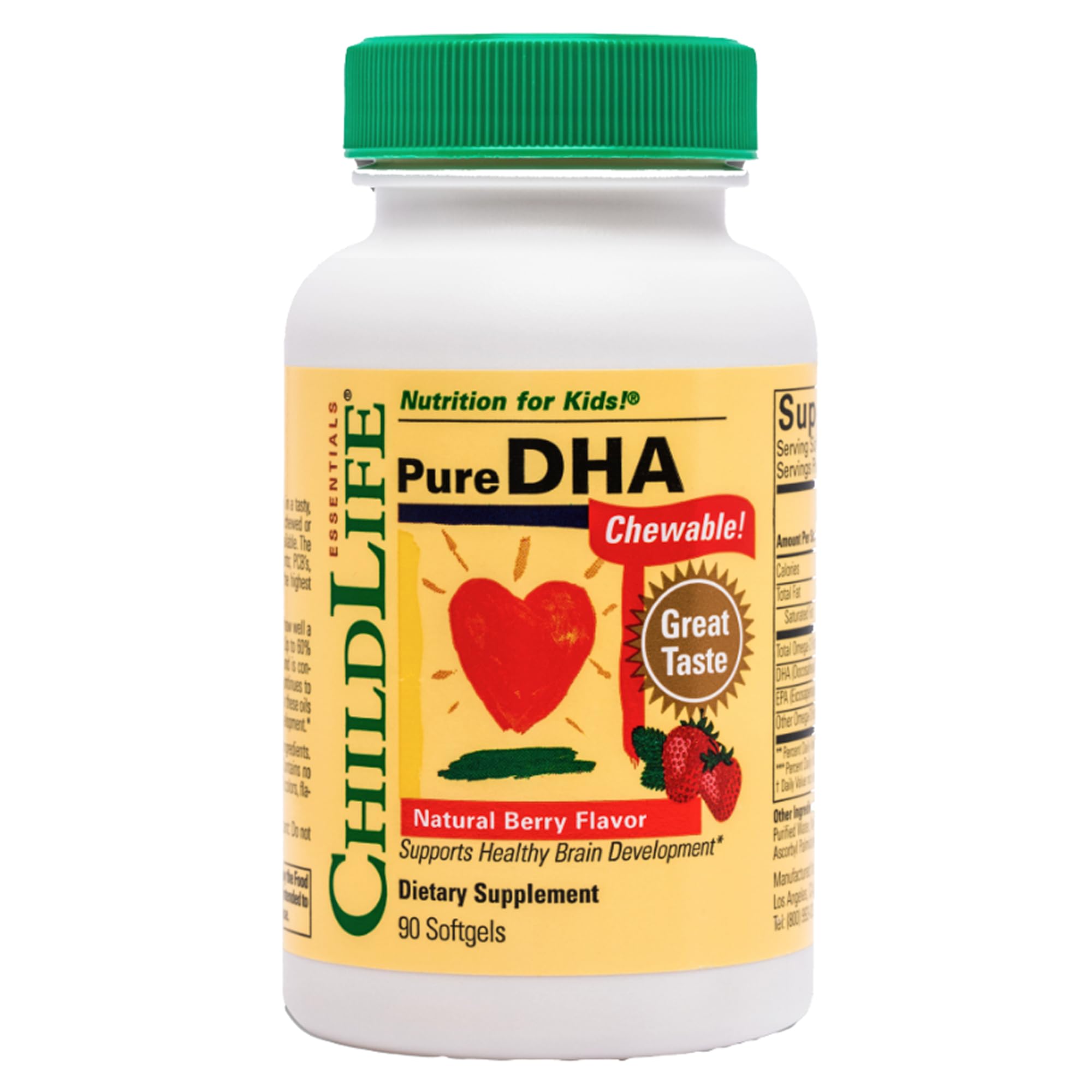 CHILDLIFE Essentials Pure DHA for Kids bottle on white background