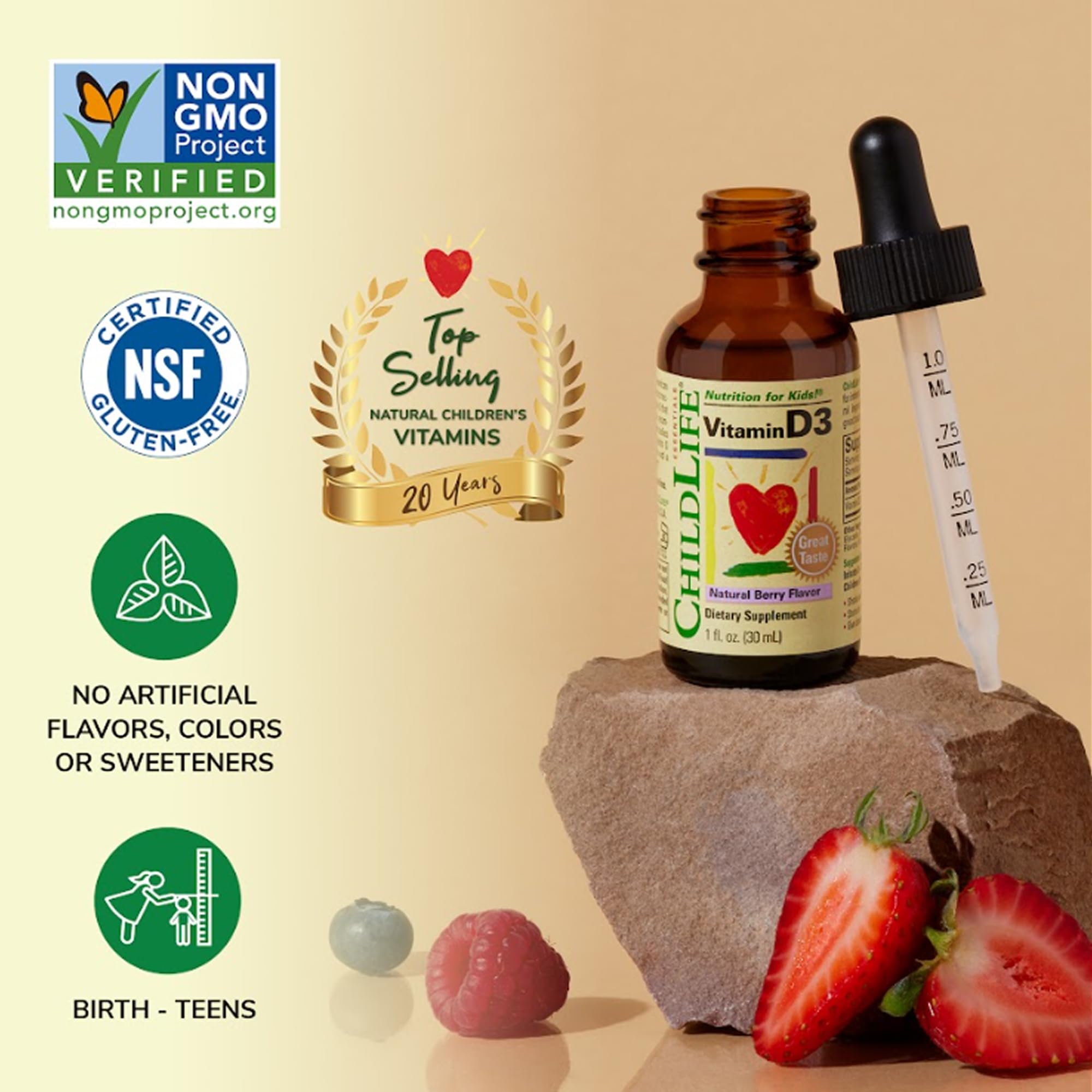 Iconographic image highlighting immune and bone health benefits