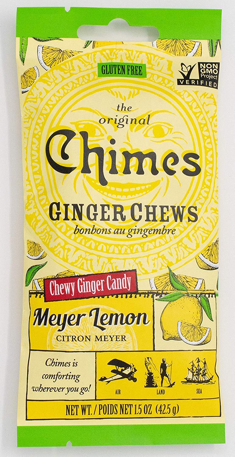 Chimes Ginger Chews Meyer Lemon candy - 42.5 g package