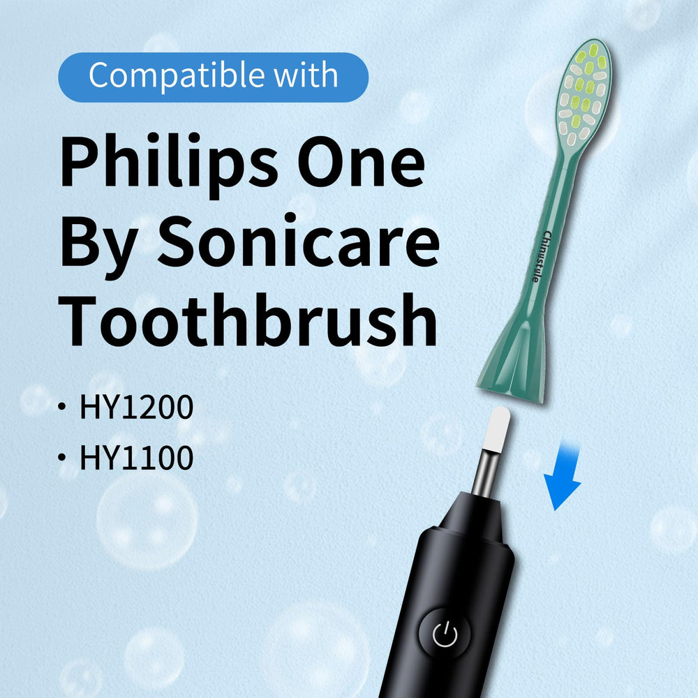 Chinystyle replacement toothbrush head compatible with Philips Sonicare HY1100 HY1200 in Sage, 10-pack - image 2