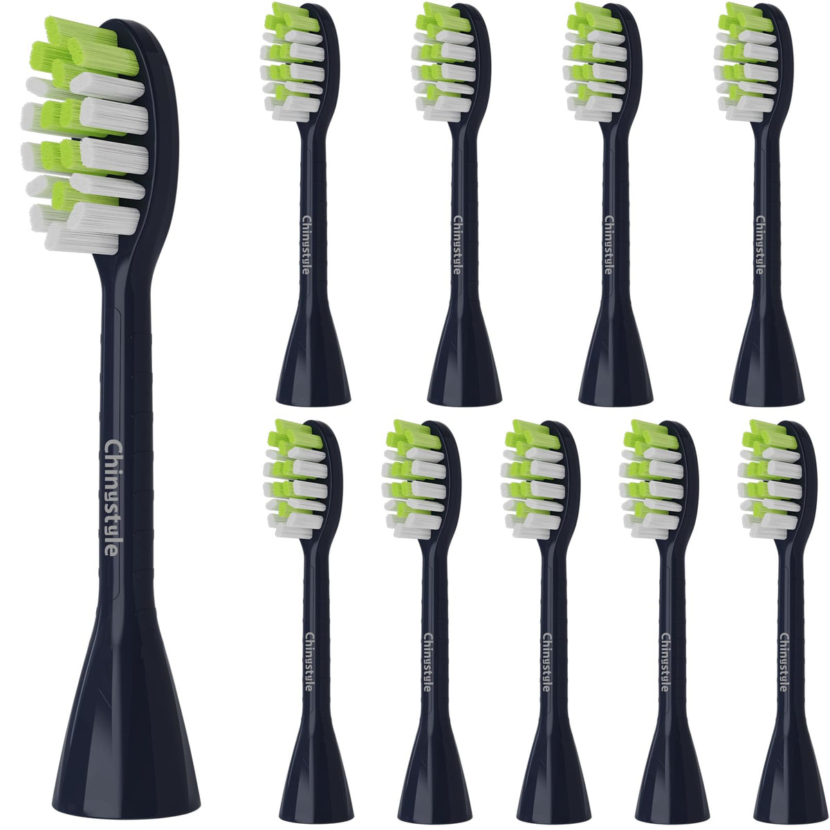 Navy blue Chinystyle replacement toothbrush heads for Philips One Sonicare HY1100 HY1200 - front view