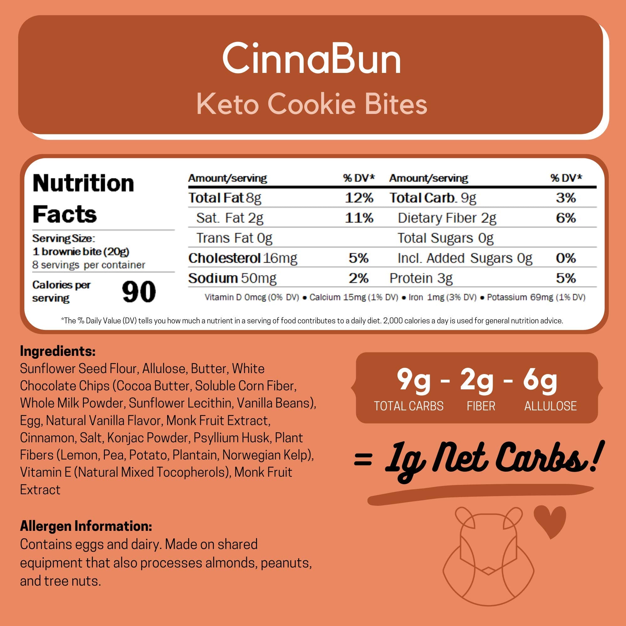 ChipMonk Keto Cookies Bites Cinnabun 2-pack packaging