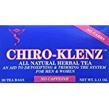 Chiro-Klenz All Natural Herbal Tea Original Flavor 30 Tea Bags box and packaging